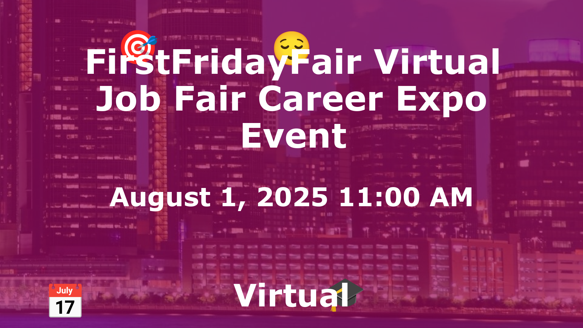 FirstFridayFair Virtual Job Fair Career Expo Event event image